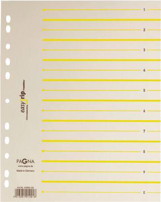 PAGNA Easy Rip Trennblätter, DIN A4-Format, Linienaufdruck, 100 Stück, gelb