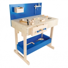 small foot Kinderwerkbank Blau mit Zubehör 287846