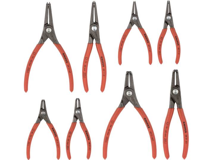 Jeu de pinces pour circlips\, 8 pièces\, SB Knipex 4003773062417