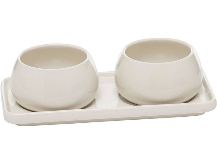 SECRET DE GOURMET Aperitiv-Set NORA Keramik weiss