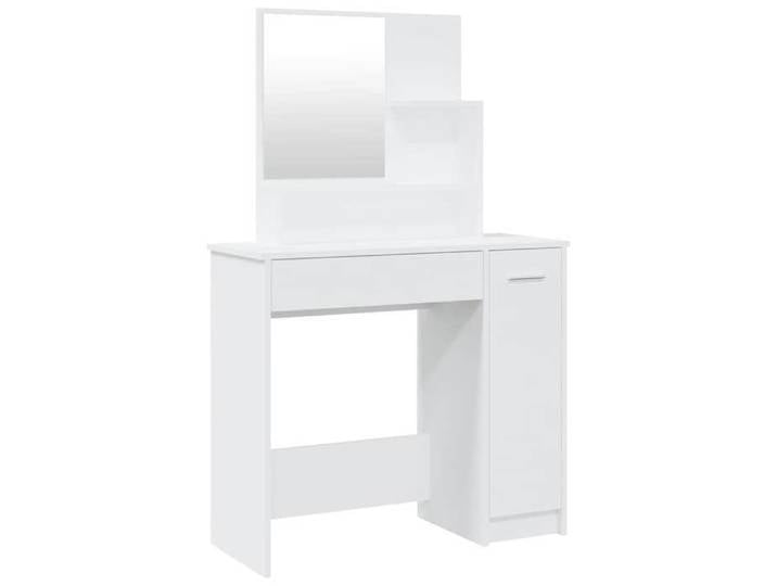Table cosmétique - Cadre durable - Coiffeuse avec miroir blanc 86 5x35x136 cm - moderne_76677