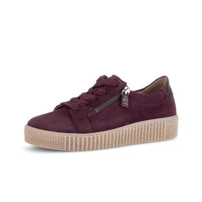 Sneaker GABOR "Sneaker low", Damen, Gr. 37,5, lila, Schuhe Sneaker