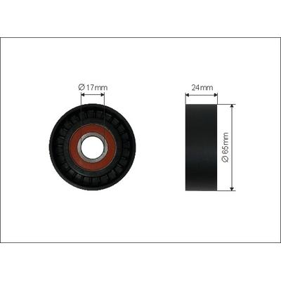 CAFFARO Spannrolle, Keilrippenriemen 500376 für VW