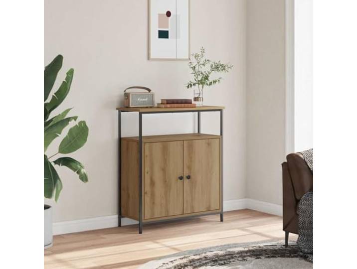 KTHLBRH Sideboard Artisan-Eiche gartenschrank gartenschrank for Innenraum Wohnzimmer 70x30x80 cm Holzwerkstoff