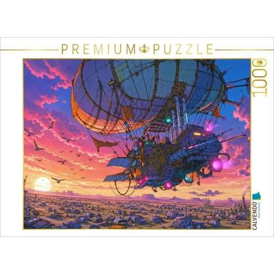 CALVENDO Puzzle Szene aus 'Fünf Wochen im Ballon' von Jules Verne | 1000 Teile Lege-Größe 64x48cm Foto-Puzzle für glückliche Stunden