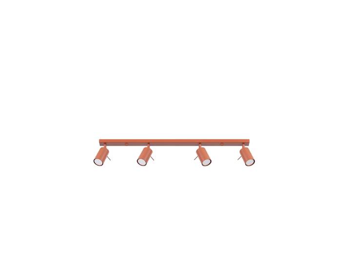 Design Deckenlampe „Ring“ 4-flammig (linear) Ockerrot Sollux Lighting