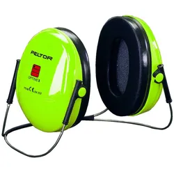 3M PELTOR Optime I Kapselgehörschutz, Nackenbügel, Hi-Viz, erhöhte Sichtbarkeit, SNR = 26 dB, H510BV