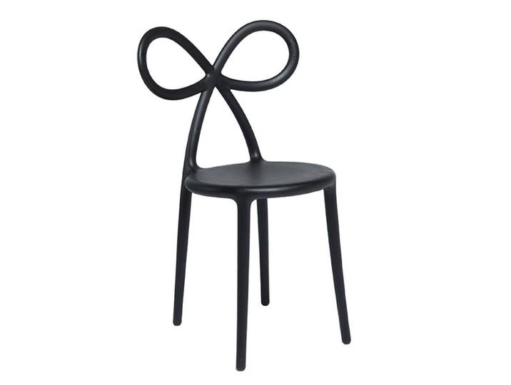 QEEBOO chaise RIBBON CHAIR (Noir - Polypropylène)