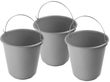 ybmhome Plastic Pail with Handle 11.5 Quart (2.8 Gallon Bucket)