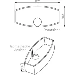Neuesbad Wannenträger für Polypex Lotus 200x95 SW85324