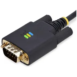 StarTech COM 10ft/3m USB to Null Modem Serial Adapter Cable COM Retention FTDI USB-A to RS232 Change (3 m), Schnittstellenkabel