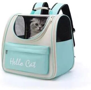 Uplift Essentials Premium Windproof Outdoor Travel Cat & Small Dog Backpack green