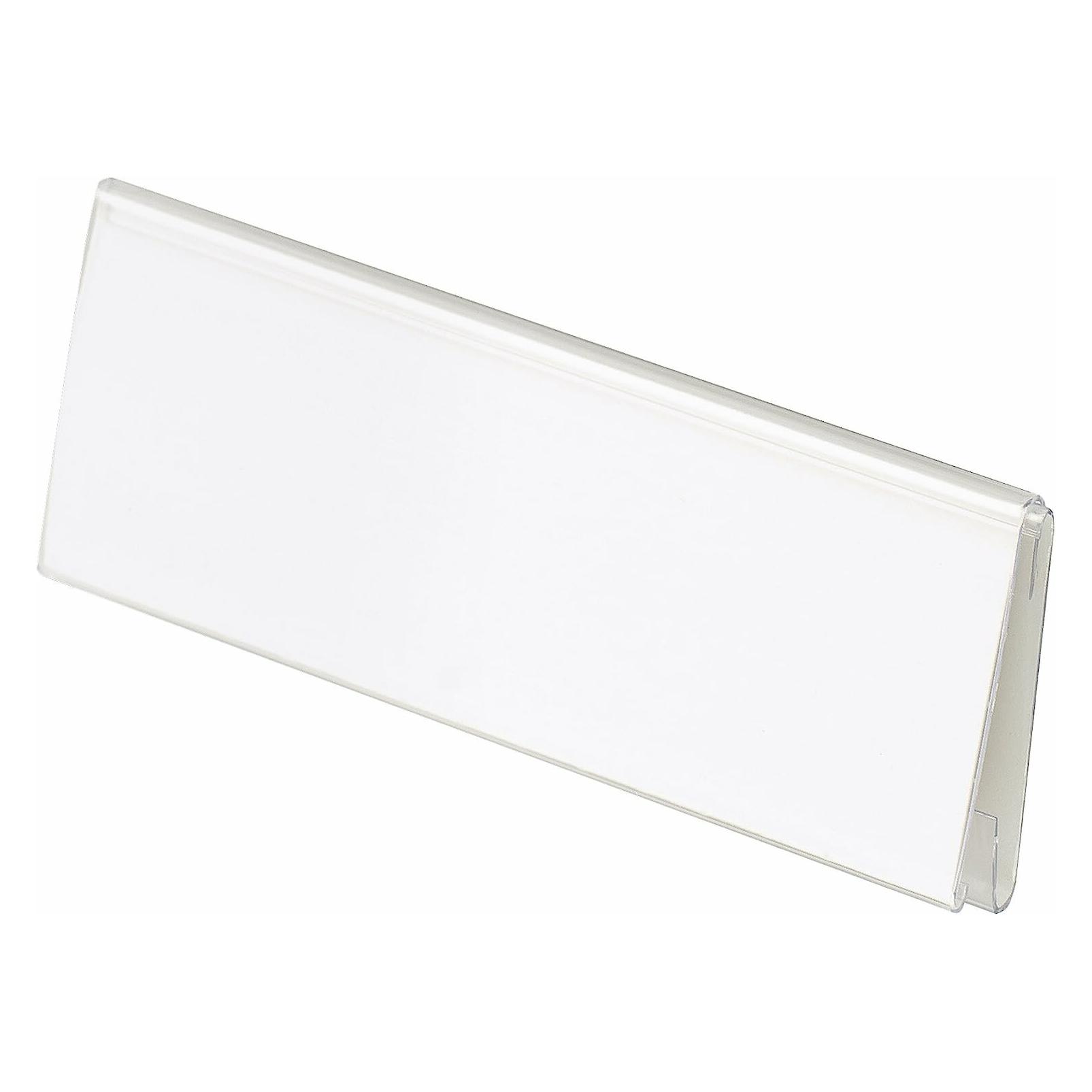 Han 10 Beschriftungsschilder mit Clip transparent (70 x 26 mm) (1690)