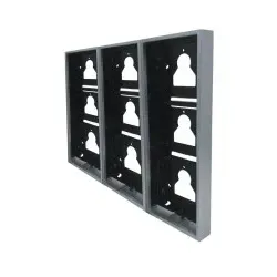 Comelit UT9179 AP-Gehäuse Ultra, 9 Module, Alu