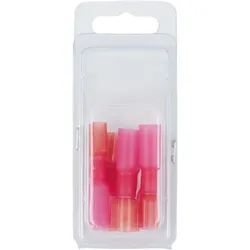 KS Tools Sortiment isolierter Quetschverbinder, rot, AWG22-16, 6-tlg Stecker rot - 970.0640 - rot