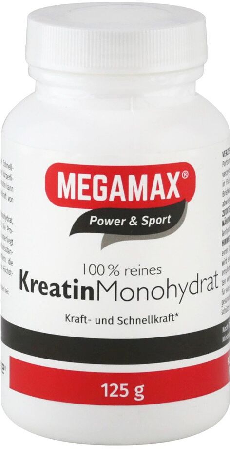 Kreatin Monohydrat 100% Megamax Pulver 125g