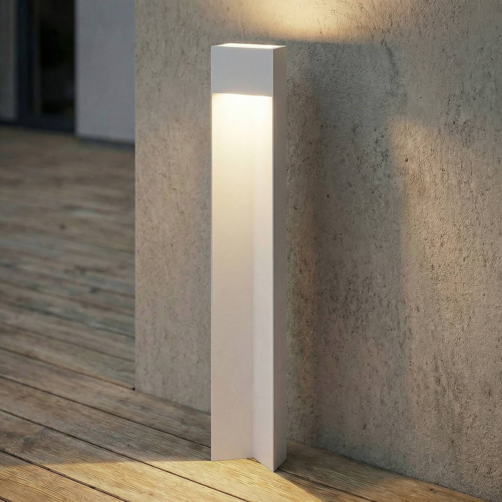 LED Wegeleuchte Kaholo Lucande, alu / grau / zink, Aluminium, Modern, LED Außenleuchte