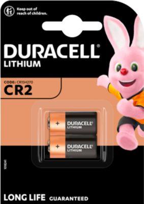 Batterie Duracell Lithium CR2, 2 Stück, Duralock Power Preserve Technologie