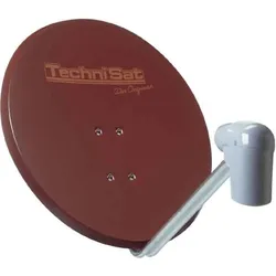 TechniSat SATMAN 850 Plus - Antenne - Parabolantenne (Parabolantenne, 38.20 dB, DVB-S / -S2), SAT Spiegel + SAT Antennen, Rot