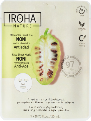 Iroha Nature Noni Anti-Aging Mask + Hyaluronic Acid 20 ml
