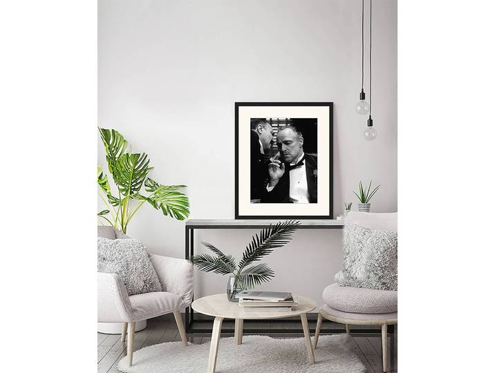Bild Godfather Rahmen: Massivholz Buche, lackiert Abdeckung: Plexiglas Schwarz 53 x 63cm