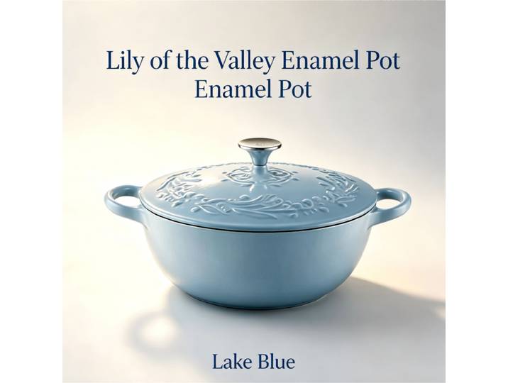 Cocotte 22 cm Lily of the Valley – Bleu lac
