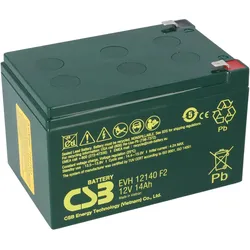 CSB EVH12140 High-Cycle AGM Bleiakku 12V 14Ah T2 / Faston 6,3 mm