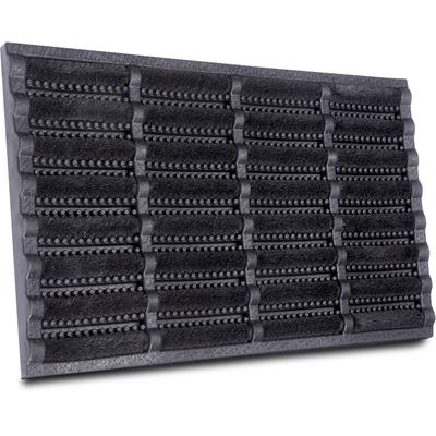 Fußmatte HANSE HOME "Schmutzfangmatte Brushes Mat, Türmatte", schwarz, B:60cm H:25mm L:40cm, Gummi, Kokos, Teppiche, Fußmatte, Kokos, Gummi, Schmutzfangmatte, Outdoor, Rutschfest, Innen, Kokosmatte