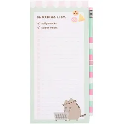 Pusheen - magnetische Notizbuch / Einkaufs- seznam für lednice + Bleistift (10 x 21 cm)