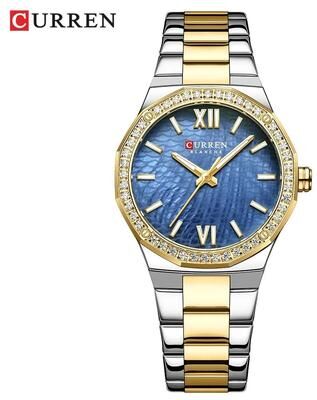 Uplift Essentials Casual Ladies Quartz Wrist Watch Luxury Luminous Bracelet Design gold Blue