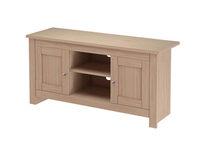 Mid.you Lowboard Emerald, Eiche, 3 Fächer, 120x58x39 cm, stehend, Wohnzimmer, Wohnwände, Lowboards, Lowboards stehend