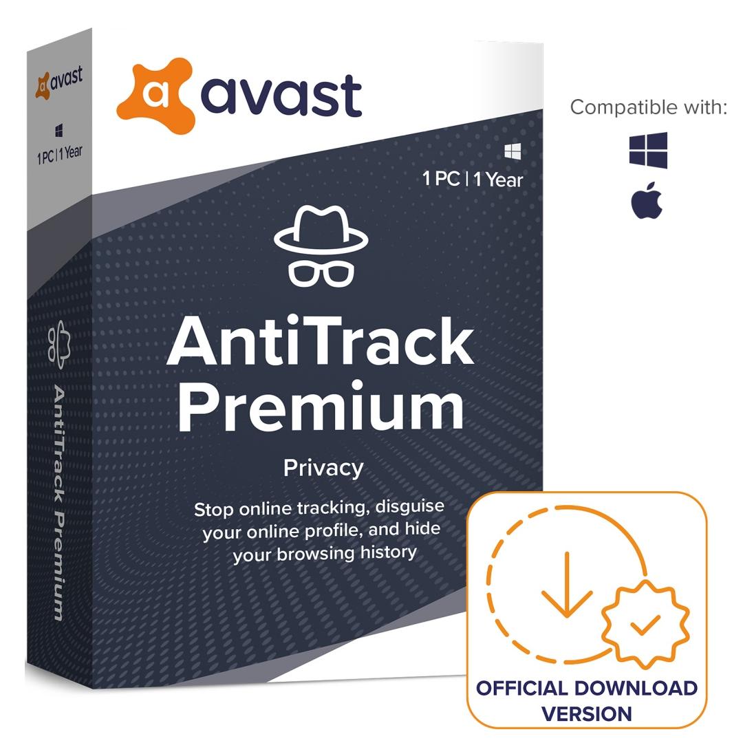 Avast AntiTrack (1 User, 1 Geräte/User, 12 Monate) (apw.1.12m)