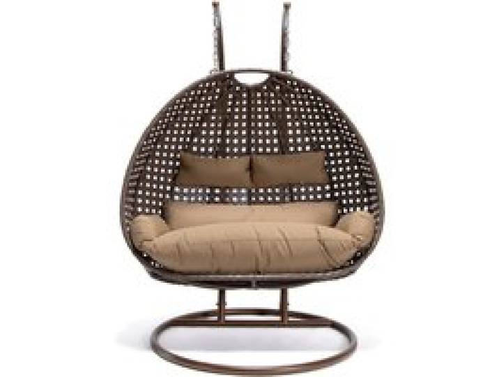 HOME DELUXE Fauteuil suspendu en polyrotin TWIN (marron)