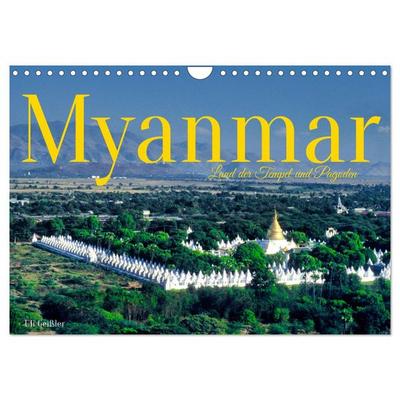 Myanmar Land der Tempel und Pagoden (Wandkalender 2026 DIN A4 quer), CALVENDO Monatskalender
