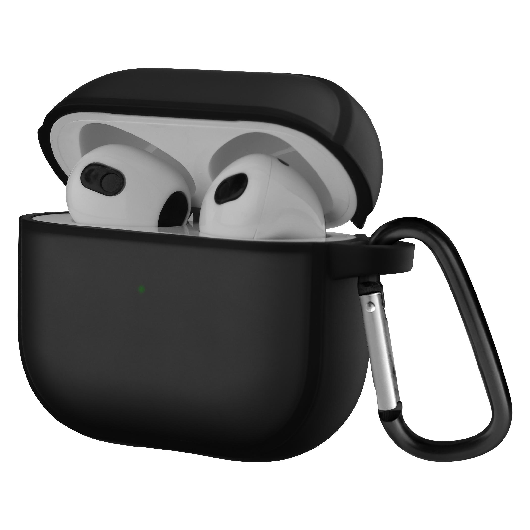 Wave Transparent Protective Case, Apple AirPods Pro 3 (2025), black (Kopfhörer Hülle) (WAVE-TCASE-AP-PRO25-BK)