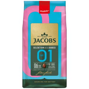 Jacobs Kaffee No.1 Selektion des Jahres, Crema, ganze Bohnen, Arabica & Robusta, 1 kg