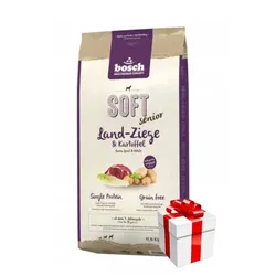 Bosch Soft Senior Land-Ziege & Kartoffel 12,5 kg+ Überraschung für den Hund