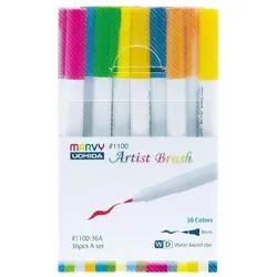 Marvy, Marker, Filzstifte Artist Brush 36 Farben (36x)