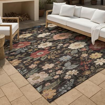 Addison Rugs Machine Washable Indoor/ Outdoor Floral Cheri Chantille Rug