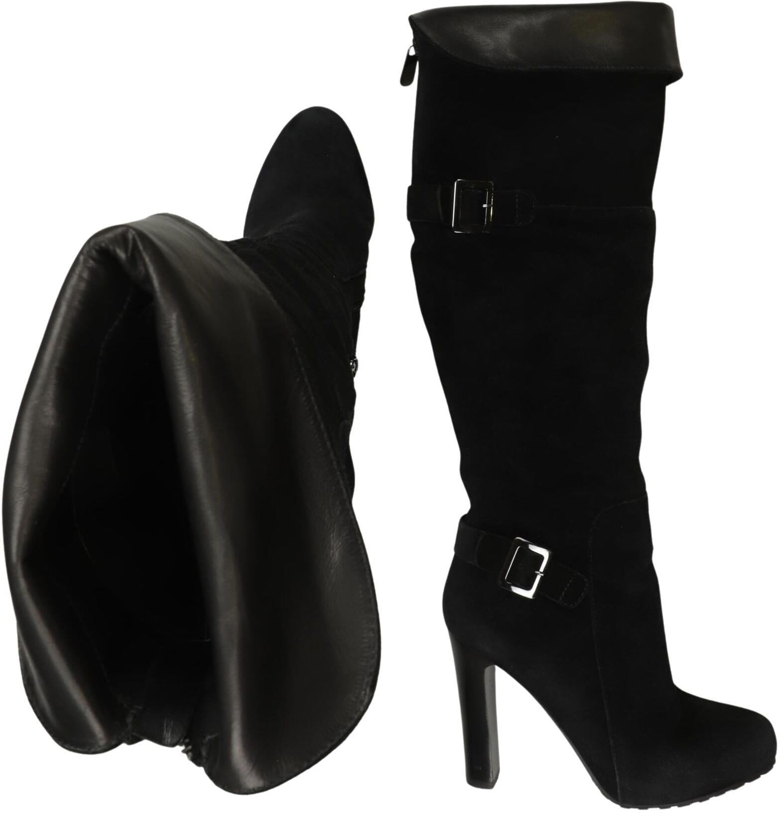 Guess Damen Stiefel, Schwarz, Gr. EU 38, kein / Etikett - Second Hand
