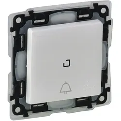 Legrand Valena Life, Taster beleuchtet mit Symbol "Glocke" IP44 (ultraweiß)