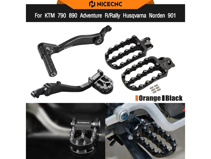 Pour KTM 790 890 Adventure R/S/Rally 2021-2026, levier de vitesses réglable, levier de frein à pied, repose-pieds, Husqvarna Norden 901