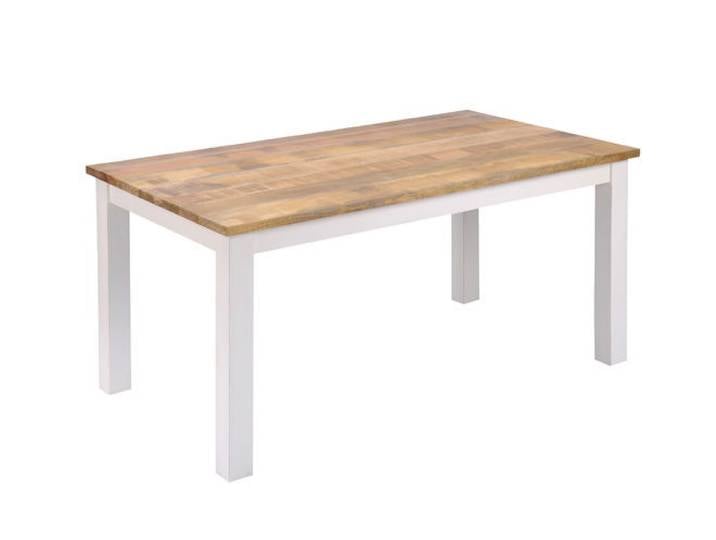 Esstisch 180x90cm 'Nizza' Mango weiß natur