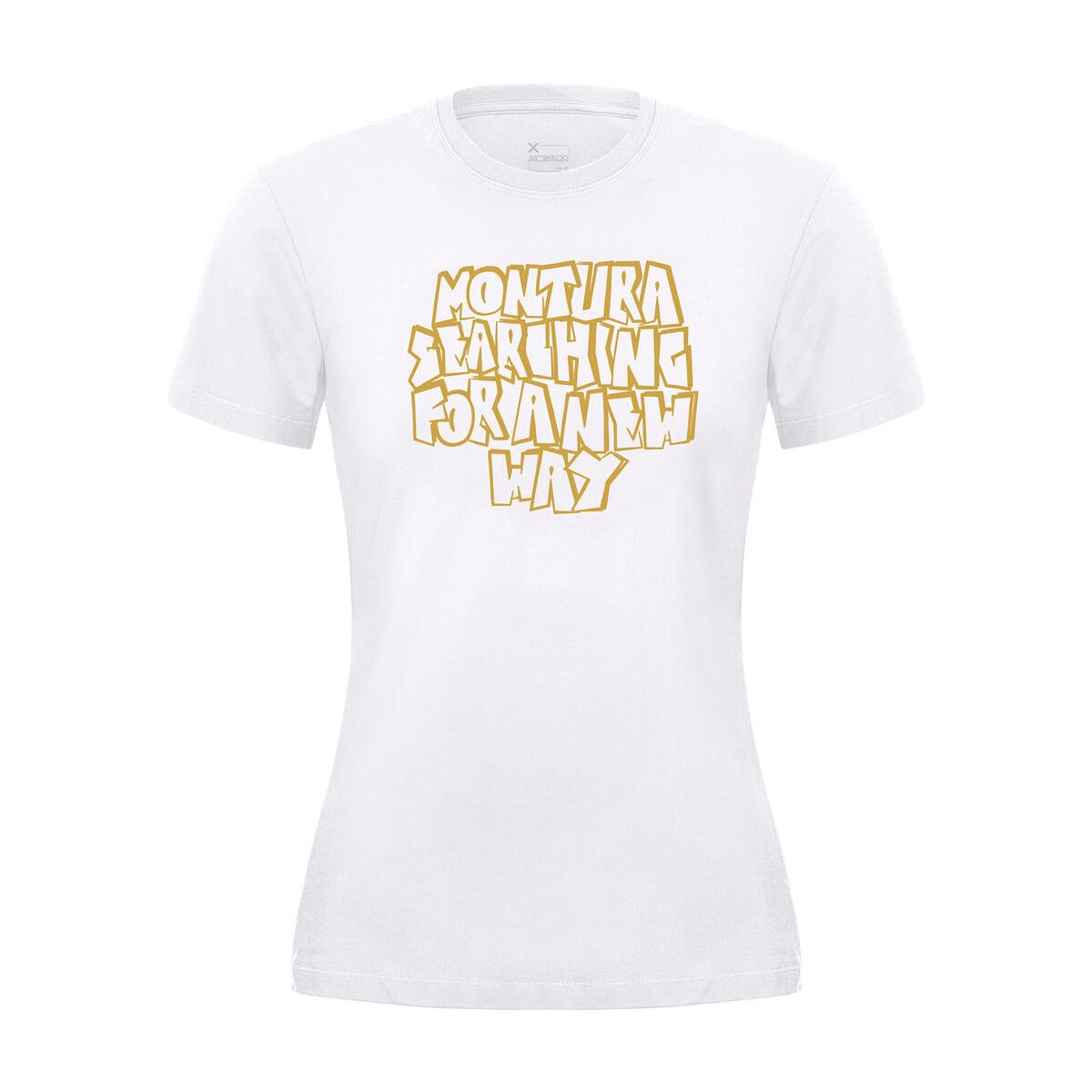 Montura Knots T-shirt Woman white/mustard (00348) XS MTGC08W-5290-00348-XS