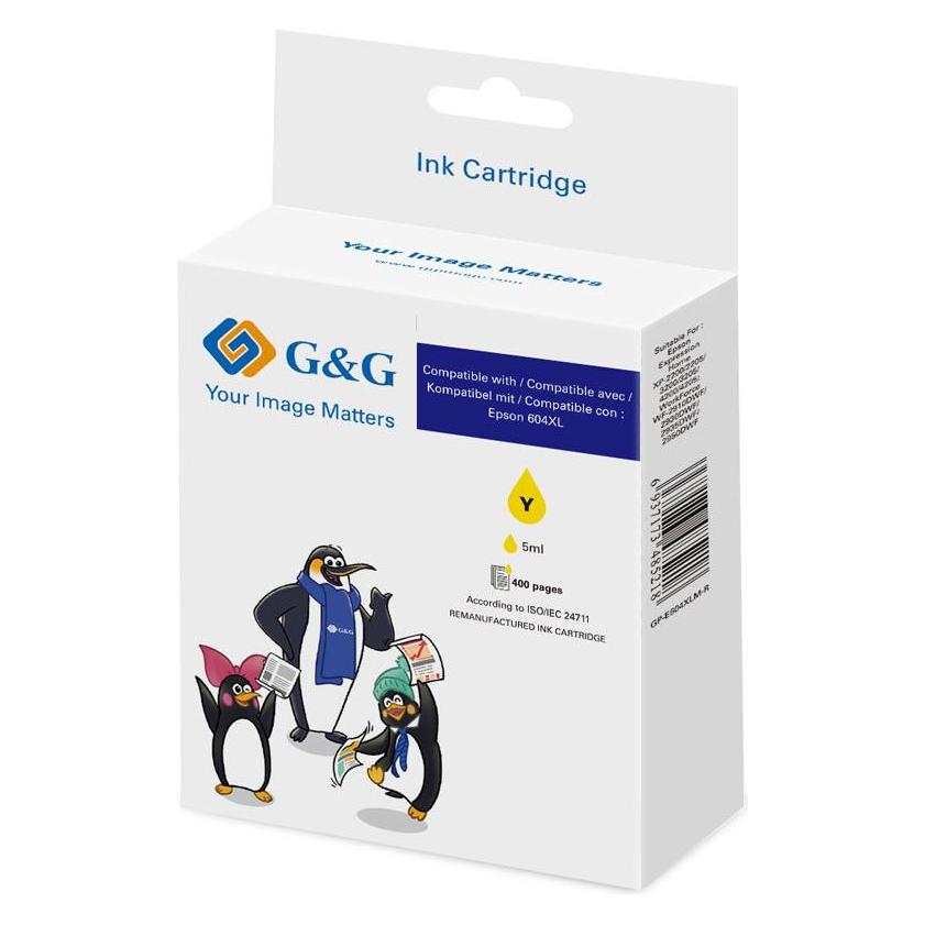 G&G Tintenpatrone kompatibel Epson 604XL - Gelb (Y) (20551)
