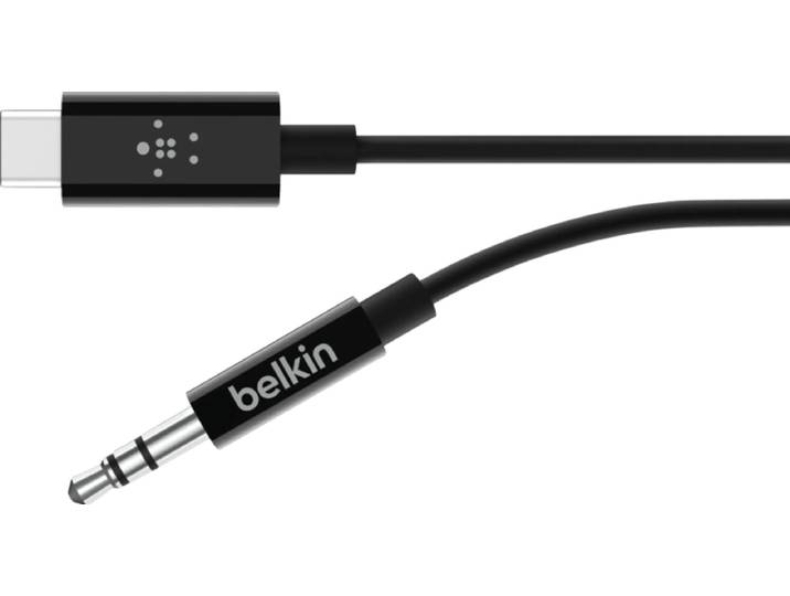 Belkin Rockstar Usb C naar 3,5mm Kabel Converter 0,9m Zwart