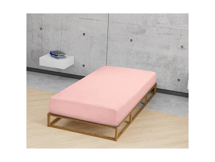 Spannbetttuch Sleep & Protect 0077145 Blau/Koralle