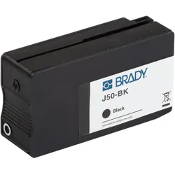 Brady J50-BK - Tinte auf Pigmentbasis - Schwarz - - BradyJet J5000 - 101,6, Etikettendrucker, Schwarz