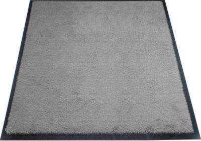 Schmutzfangmatte Eazycare Style von Miltex, eckig, antistatisch, UV-beständig, waschbar, ECONYL® & Niltrilgummi, 750 x 850 mm, basaltgrau