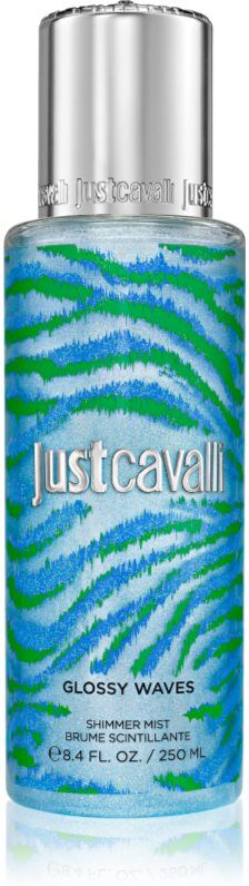 Roberto Cavalli Just Cavalli Glossy Waves brume illuminatrice corps pour femme 250 ml